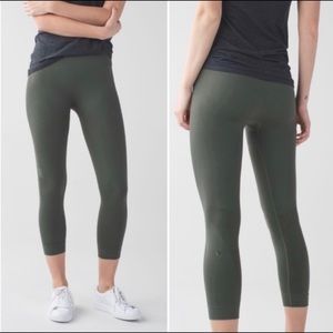 Lululemon Zone In Seamless Crop Leggings